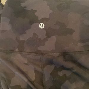 LULULEMON black, camo leggings!!  Only  worn a couple times, like new size 0 $55